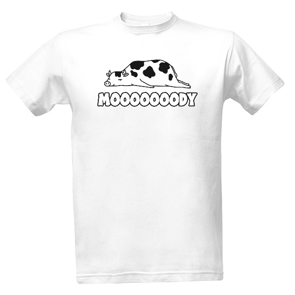 Tričko s potlačou Mooooody