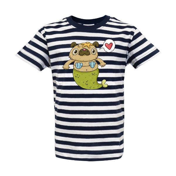 Tričko s potiskem mops pug pugmaid