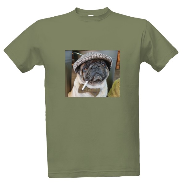 Tričko s potiskem Pánské triko mops