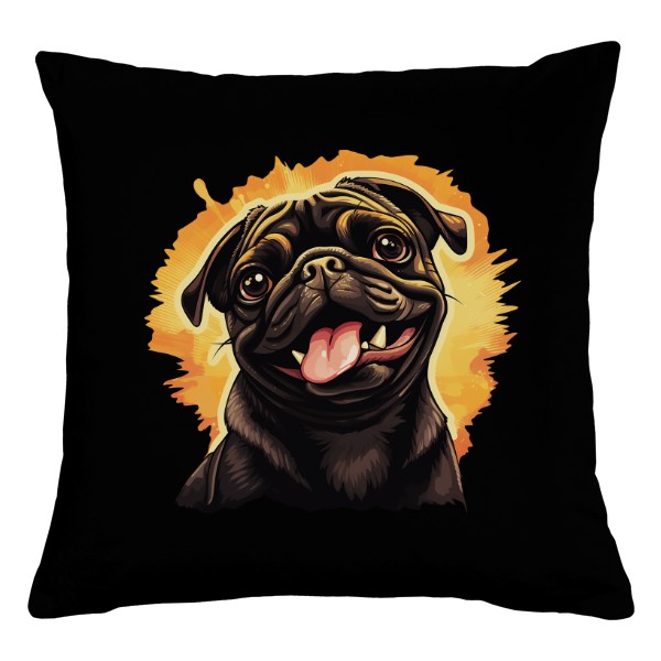 Pillow cotton s potiskem Pug