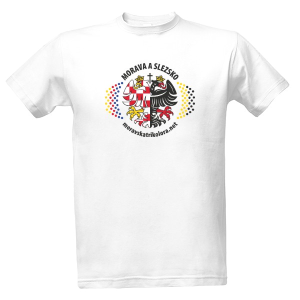 Tričko s potiskem Morava a Slezsko