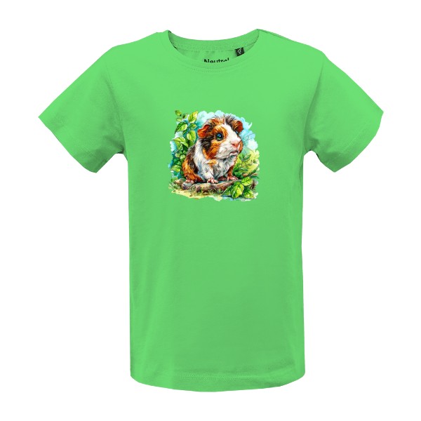 Tričko s potiskem Morče v trávě