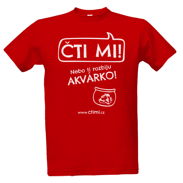 Tričko s potiskem Motiv: Akvárko - Bílé 4