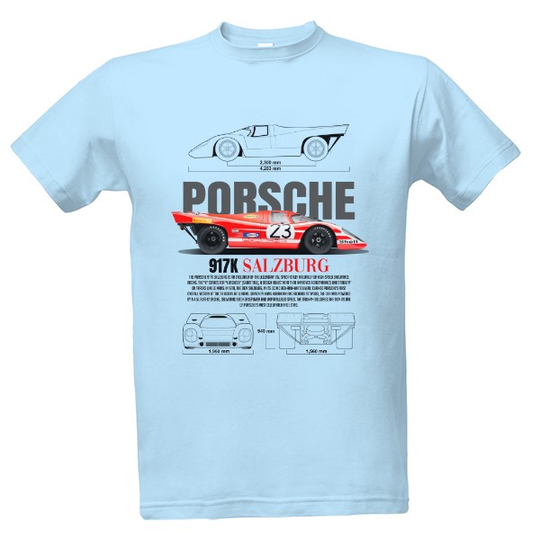 Tričko s potiskem Porsche 917 K