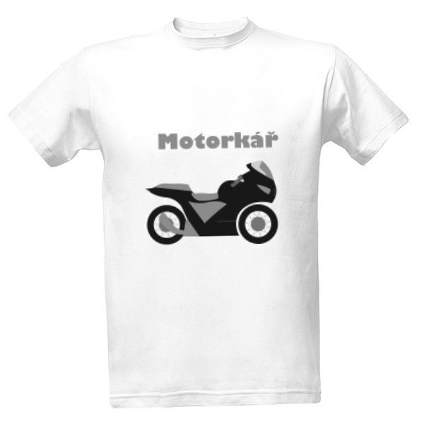 Tričko s potiskem Motorkář