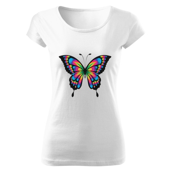 Tričko s potiskem motýl