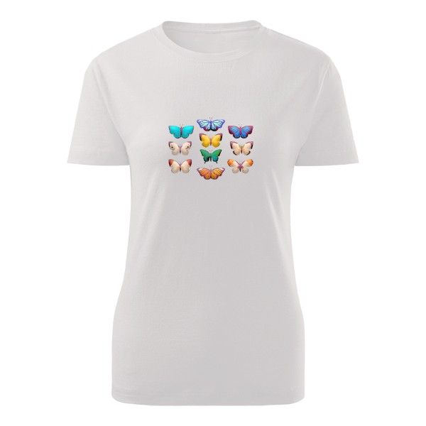 Tričko s potiskem Motýlci
