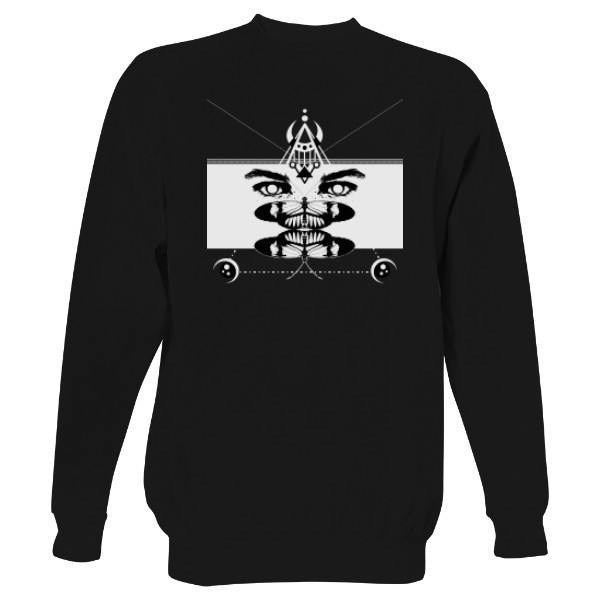 Mikina bez kapuce Unisex s potiskem Motýlí polibek - mikina