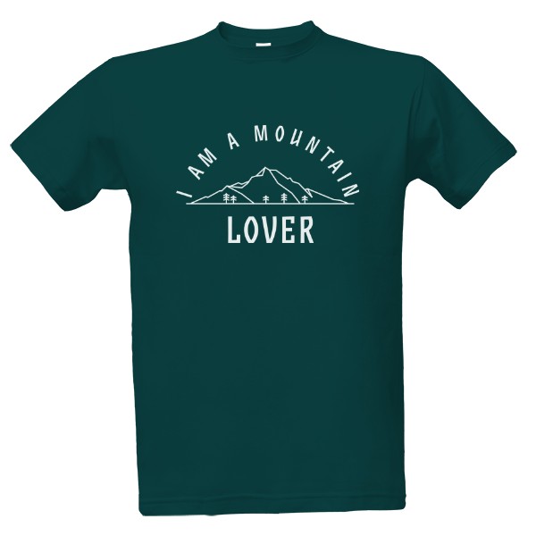 T-shirt Mountain lover - white