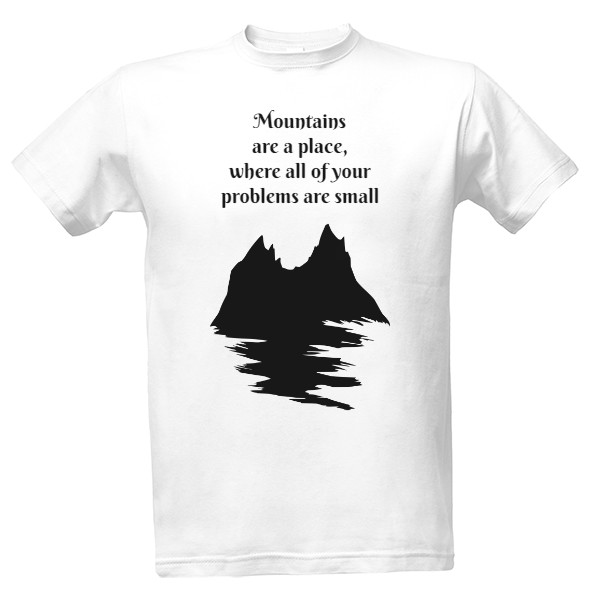 Tričko s potiskem mountains