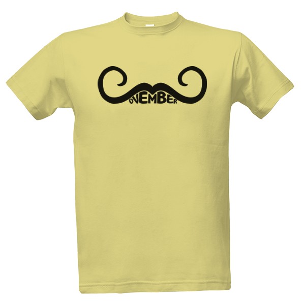 Tričko s potiskem Movember text