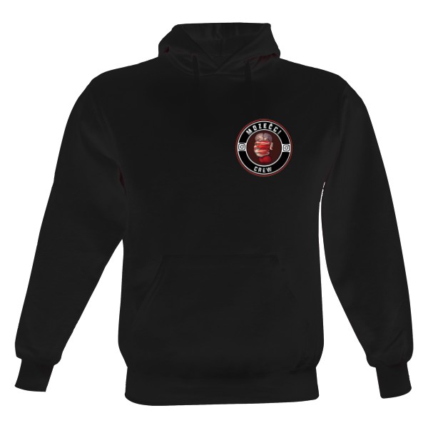 Pánská mikina s kapucí Just Hoods s potiskem Mozečci Crew Mikina Pánská Černá