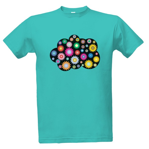 Tričko s potlačou Mrak - ozubená kola