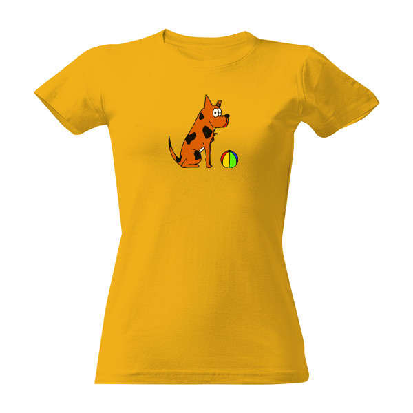 Tričko s potiskem Muf s míčem dámské