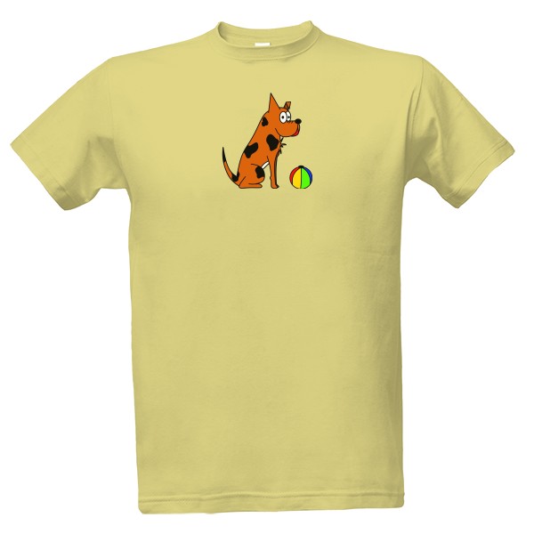 Tričko s potiskem Muf s míčem pánské