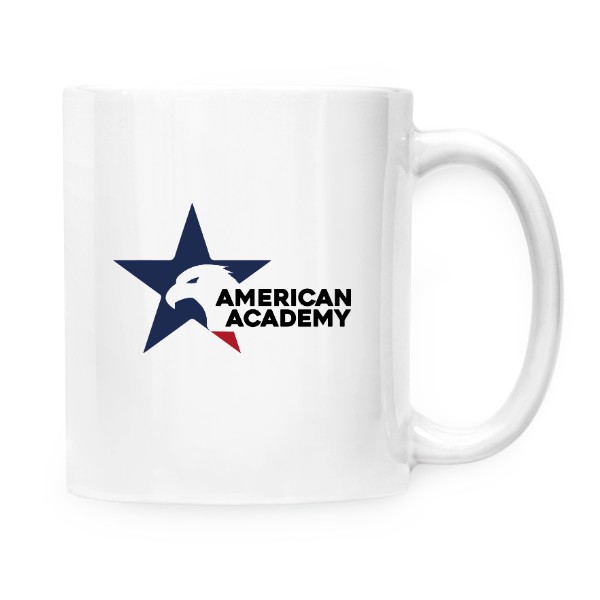 Mug with classic logo American Academy