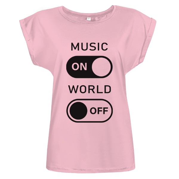 Tričko s potiskem hudba