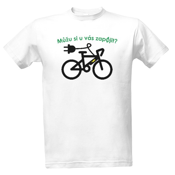 Tričko s potiskem Můžu si u vás zapojit?