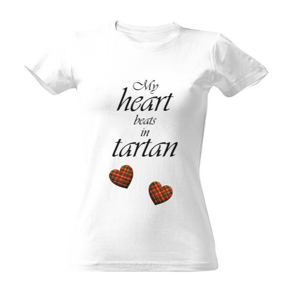 My heart beats in tartan - černá