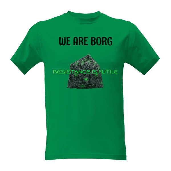 Tričko s potiskem My jsme Borg