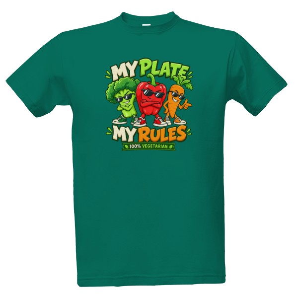 T-shirt My Plate My Rules