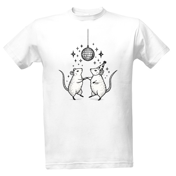 Tričko s potiskem Myší Discotéka