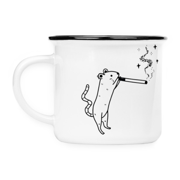 Keramikáček s potiskem Myška s Cigárem