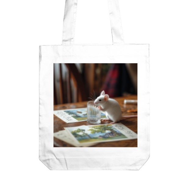 Myška se sklenicí 01