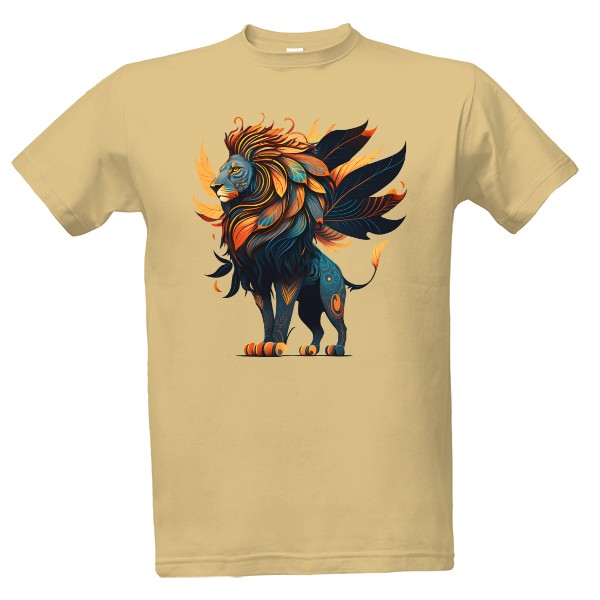 Tričko s potiskem Mystický lev