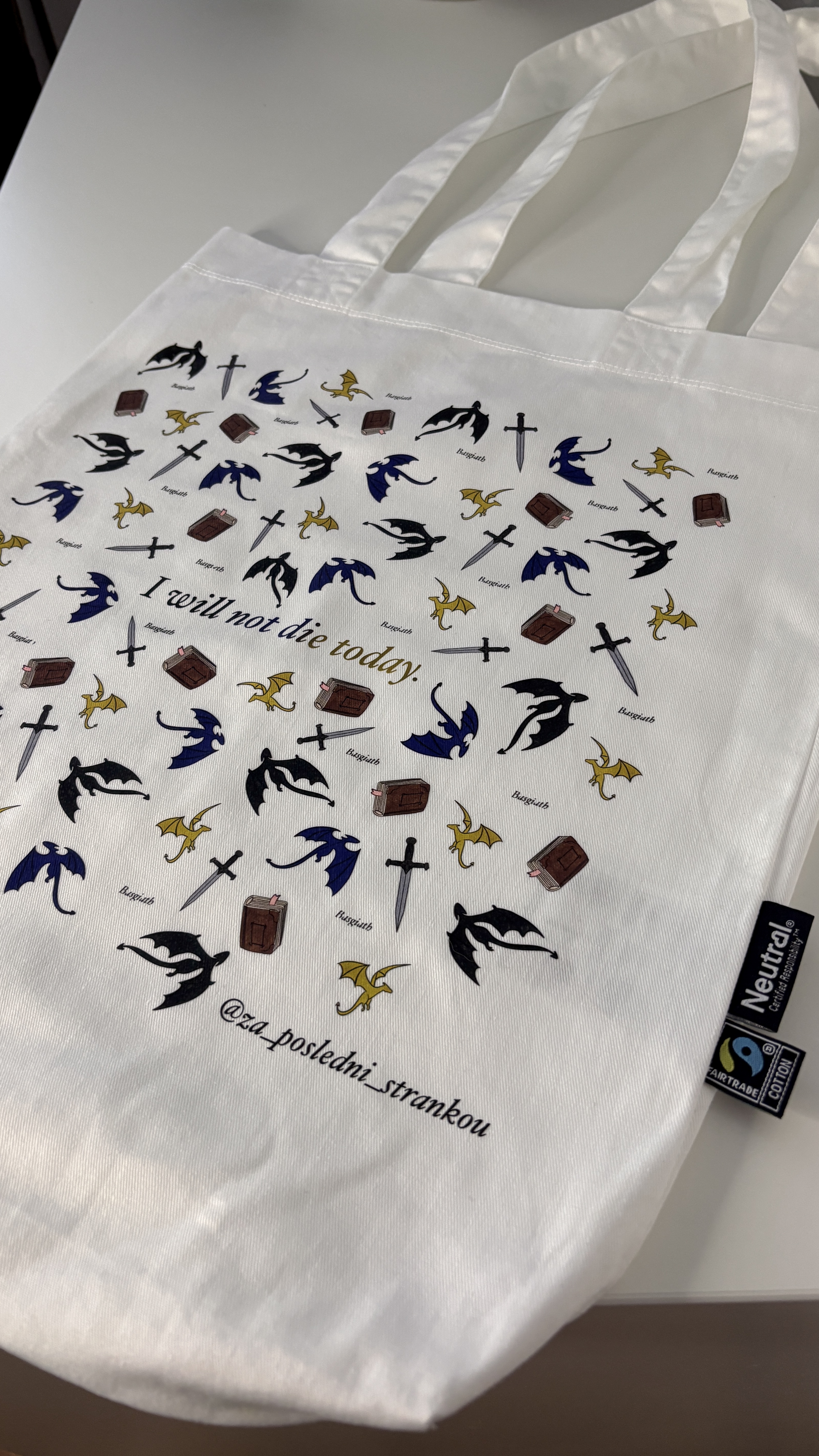 Plátěná taška Čtvrté křídlo