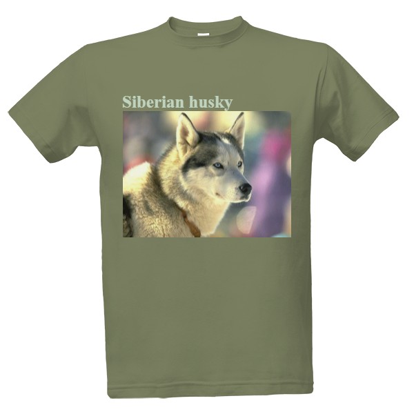 Tričko s potiskem Husky-man