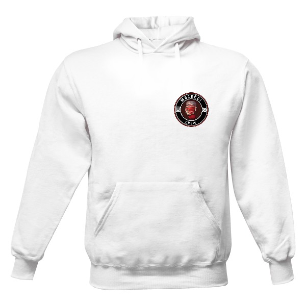 Pánská mikina s kapucí Just Hoods s potiskem Na čápa pivo nelej! VOLE! do teploučka