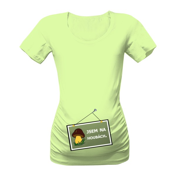 Tričko s potiskem na houbách