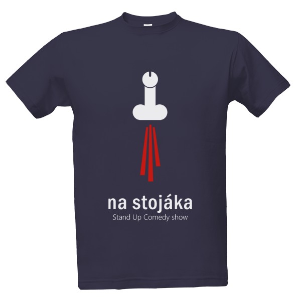 Tričko s potiskem Na stojáka - bílý