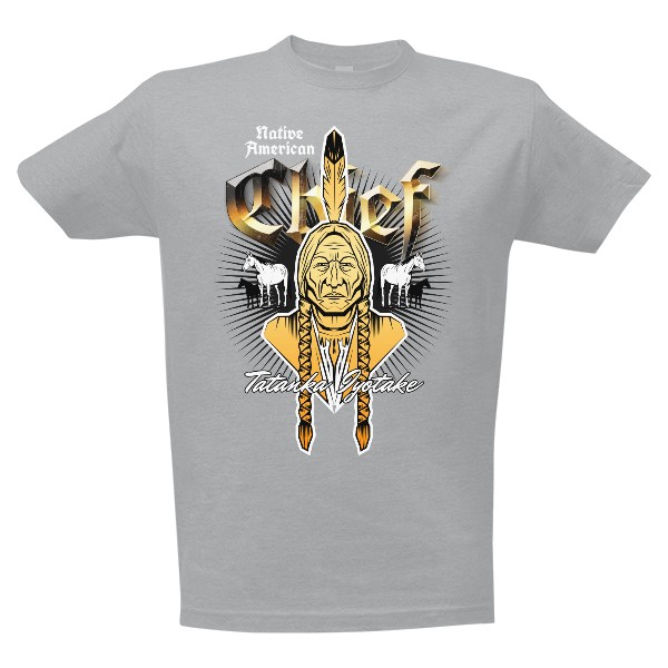 Tričko s potiskem Náčelník_mg