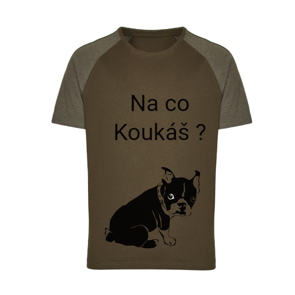 Tričko s potiskem Na co koukáš ?