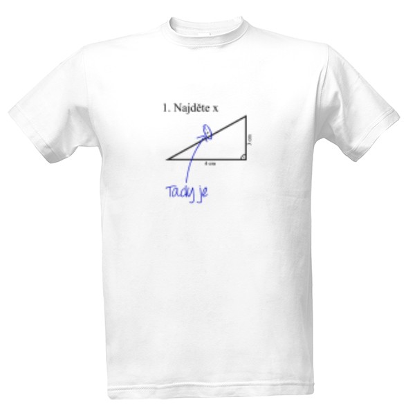 Tričko s potiskem Najděte X