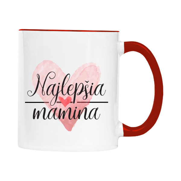 Hrnek malý barevný s potiskem najlepšia mamina