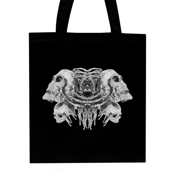 Nákupní taška černá - Skulls