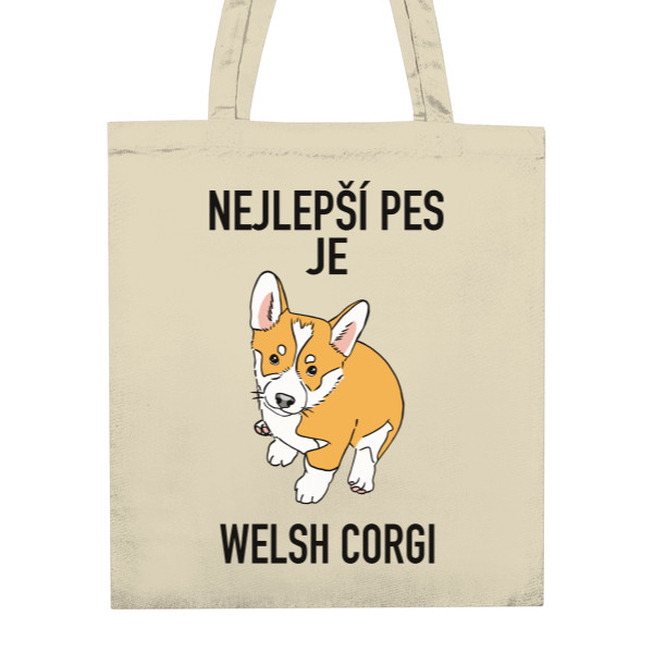 Nákupní taška unisex s potiskem Nákupní taška - welsh corgi