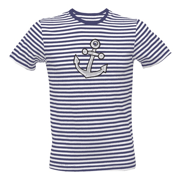 Tričko s potiskem Námořnické tričko s pruhy na vodu