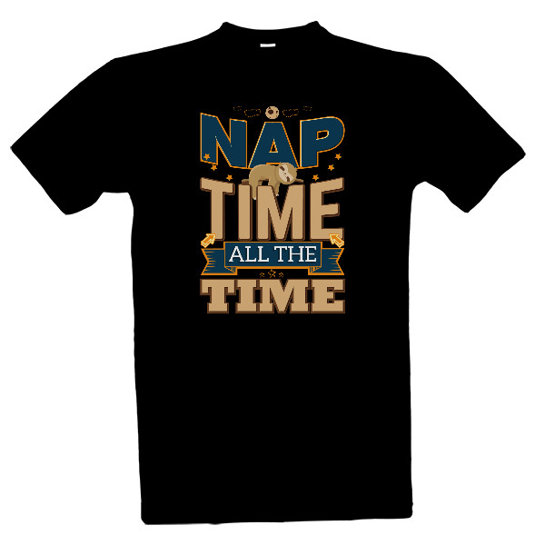 T-shirt Nap time all the time cute sloth