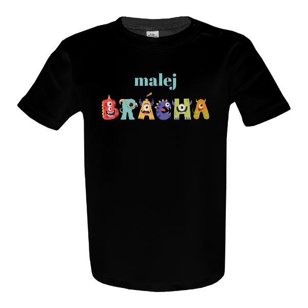 Nápis z příšerek malej brácha