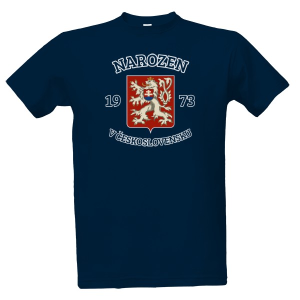 Tričko s potiskem Narozen 1973 v Československu