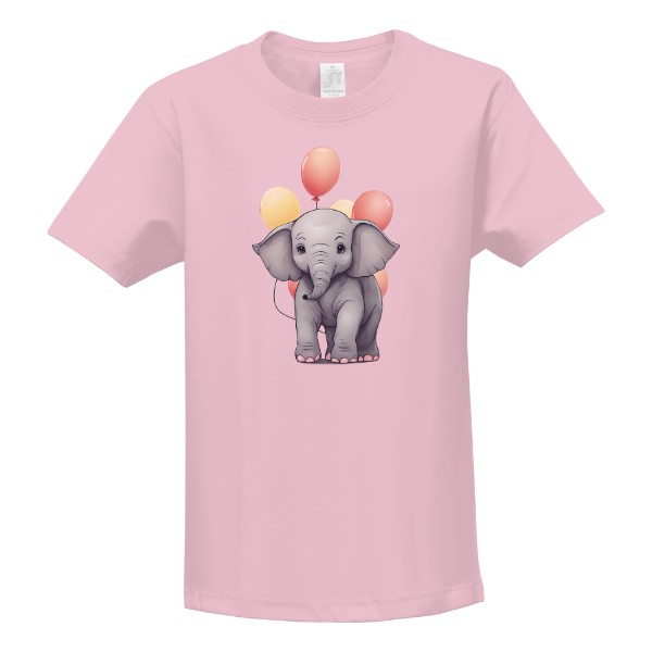 Tričko s potiskem narozeniny slon balóny
