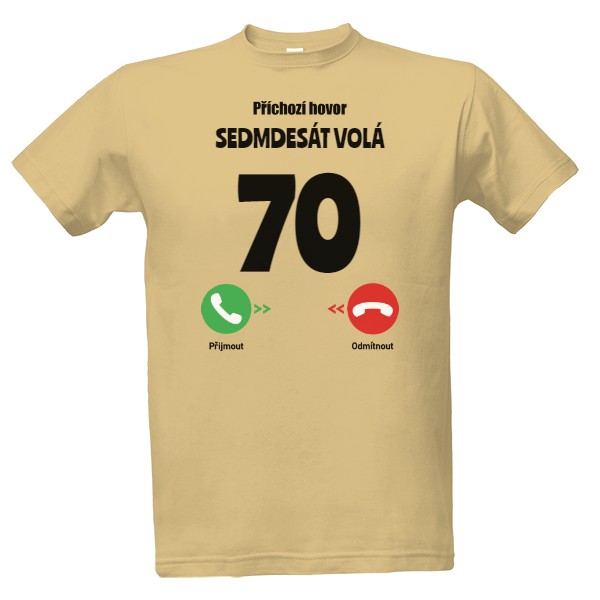 Narozeniny volají - 70 let černý text