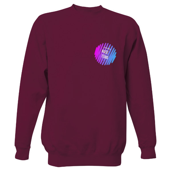 Mikina bez kapucne Unisex s potlačou Naše téma Mikina páni