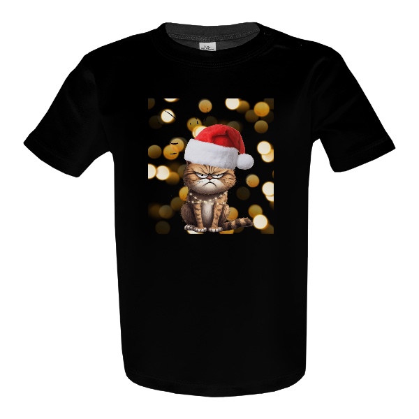 Tričko s potiskem Naštvaný kocour 