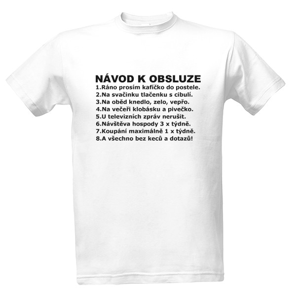 Tričko s potiskem Návod k obsluze
