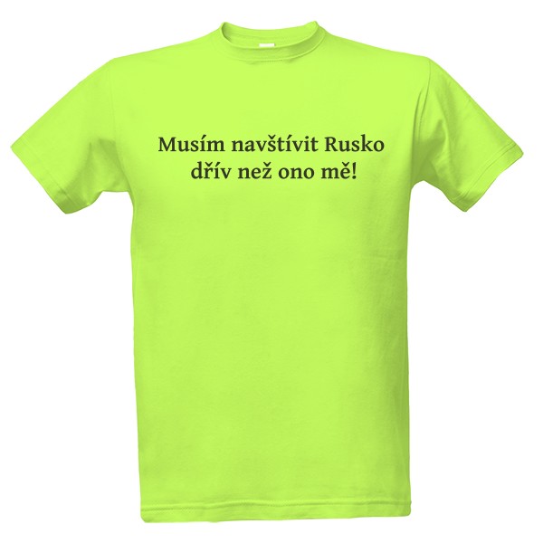 Tričko s potiskem Návštěva Ruska